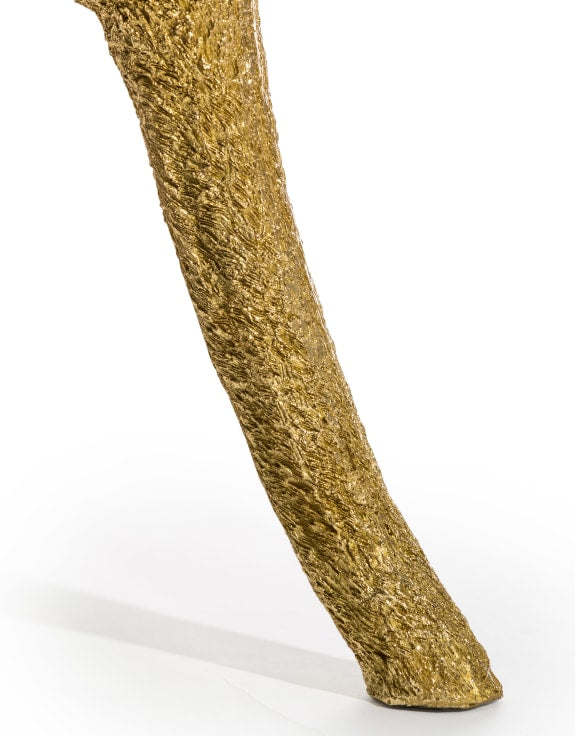 Large Gold Ostrich Side Table