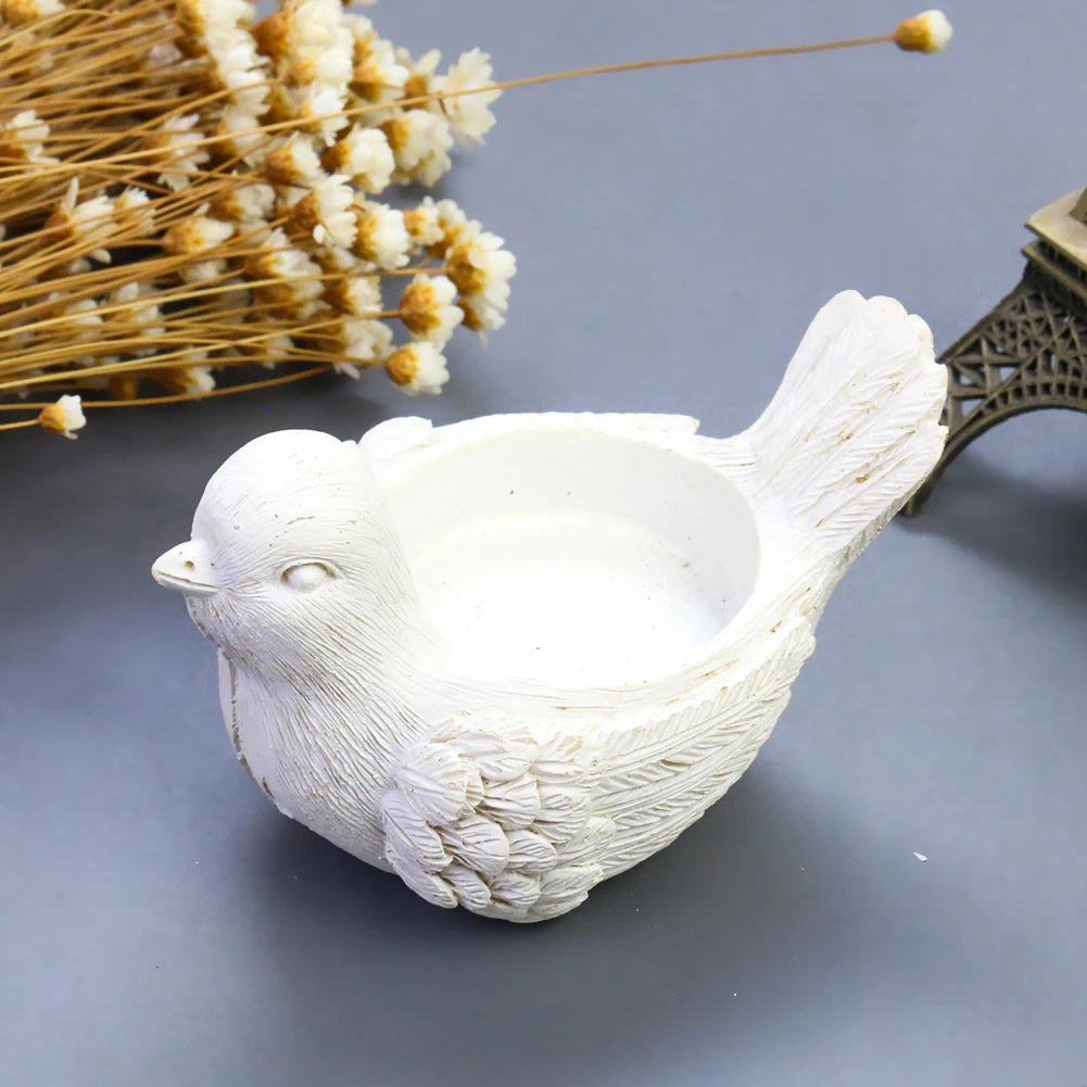 Bird Tea Light Holder - Floral Fawna