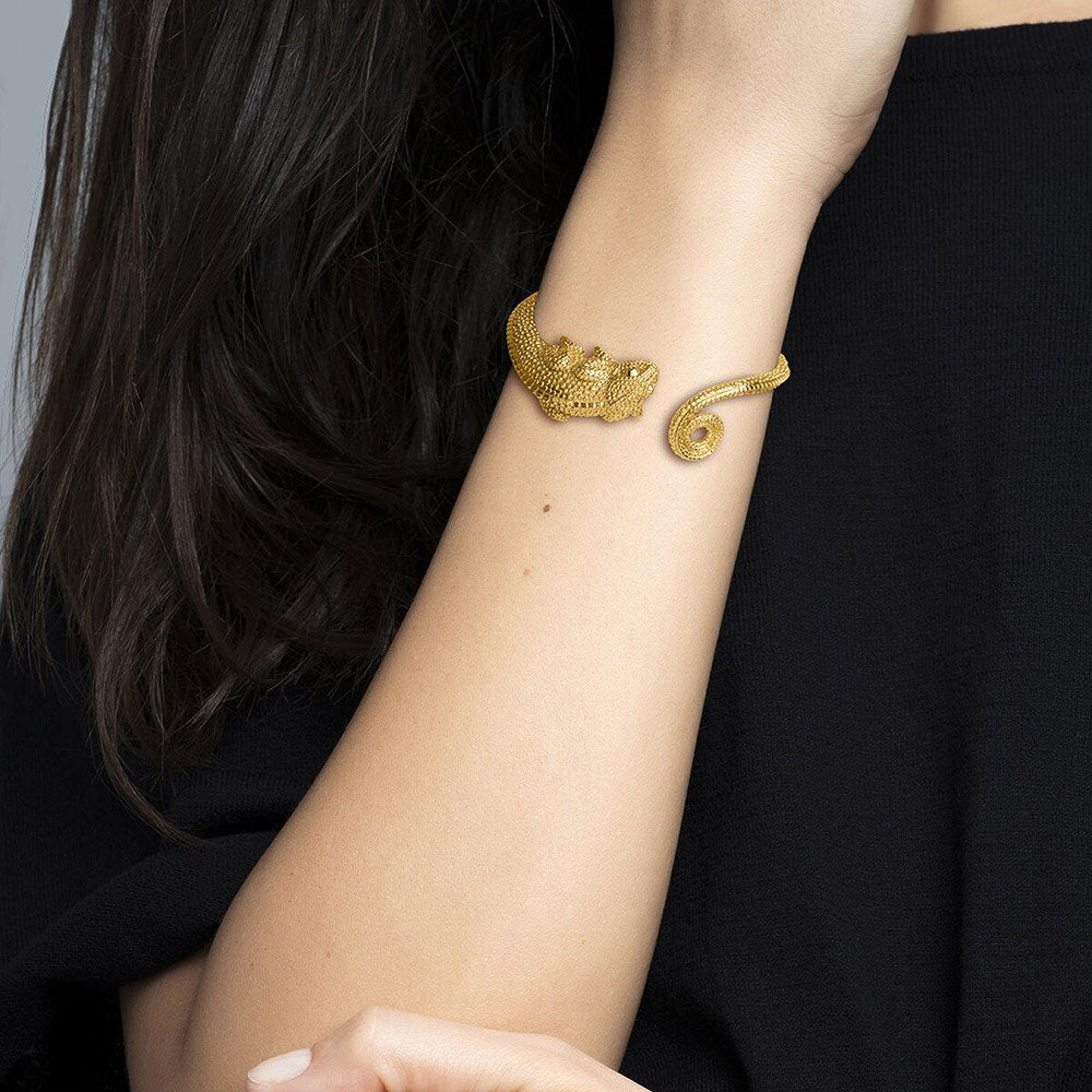 Sterling Silver Chameleon Bracelet