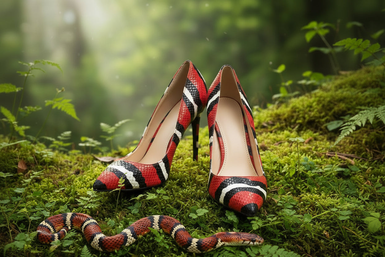 Scarlet Kingsnake Heels