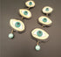 Green Eyes Earrings & Necklace Set - Floral Fawna