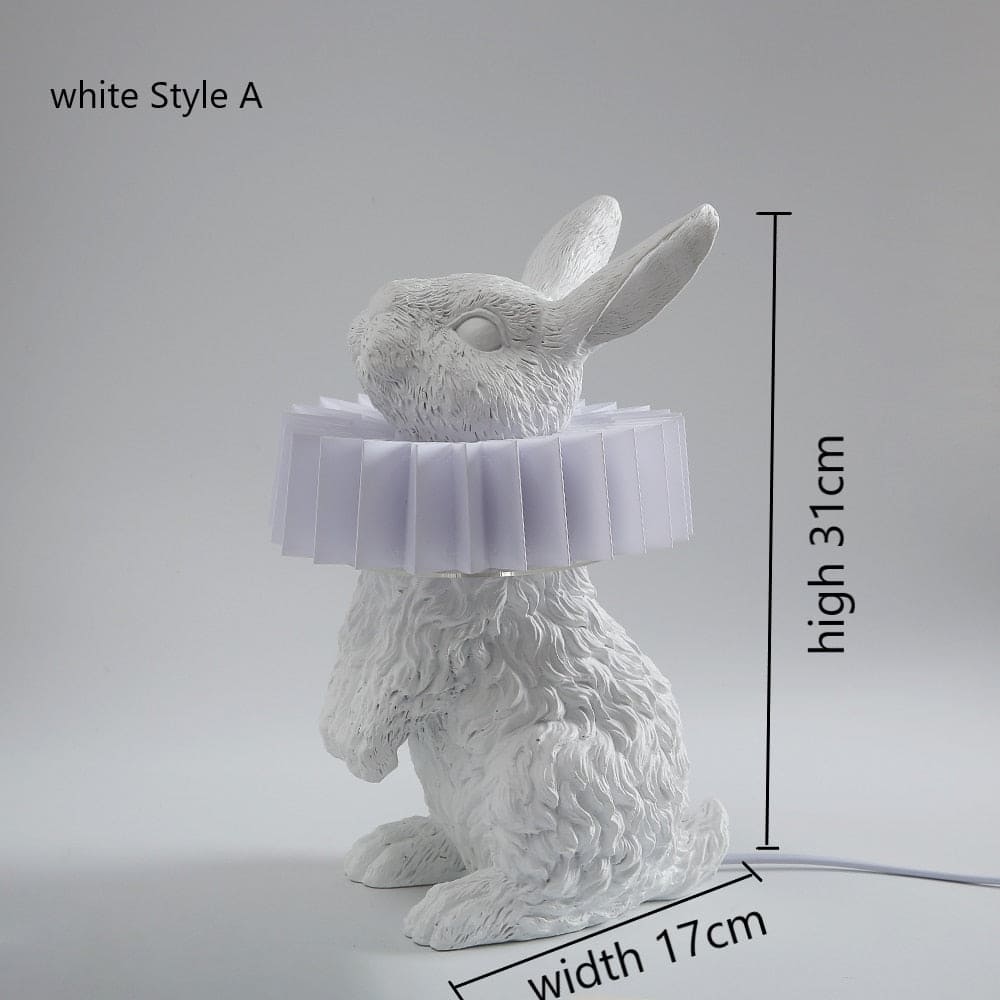 Renaissance Rabbit Table Lamp - Floral Fawna