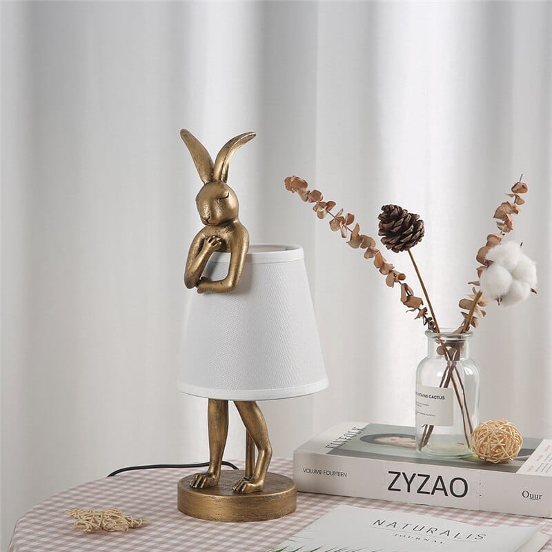 Nordic Rabbit Lamp - Floral Fawna