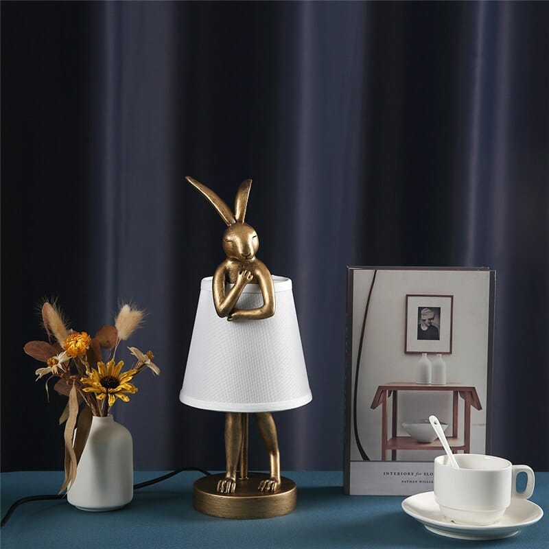 Nordic Rabbit Lamp - Floral Fawna