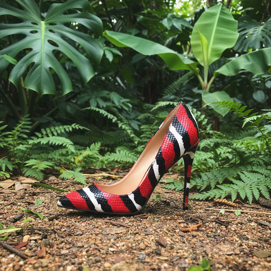 Scarlet Kingsnake Heels