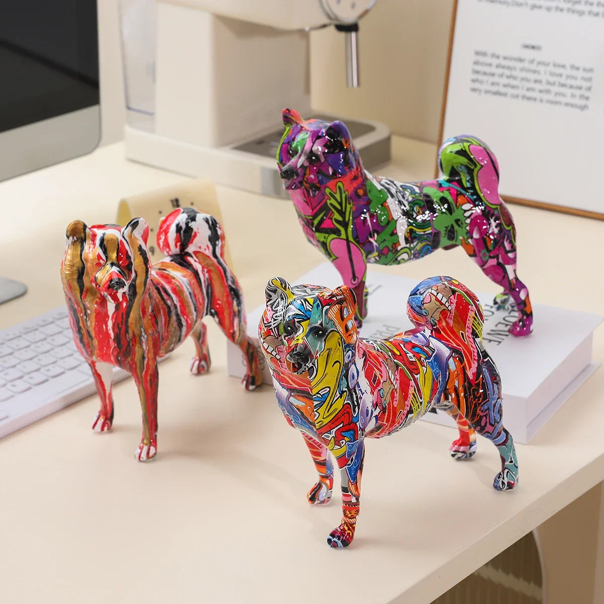 Abstract Akita Sculpture