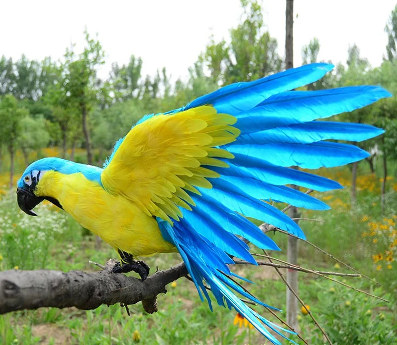 Realistic Parrot Sculpture
