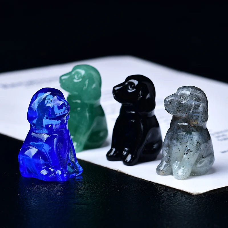 Crystal Carved Labrador - Floral Fawna