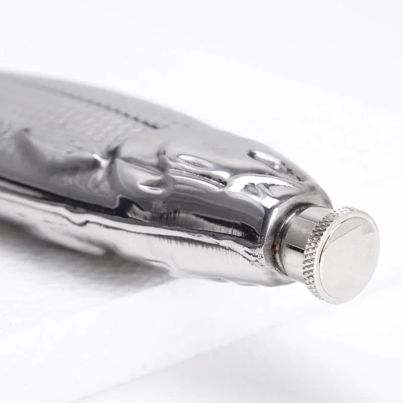 Steel Fish Flask - Floral Fawna