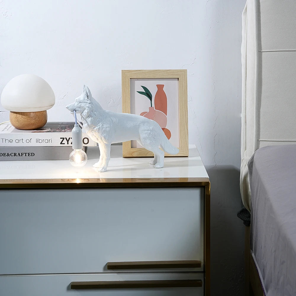 German Shepherd Table Lamp
