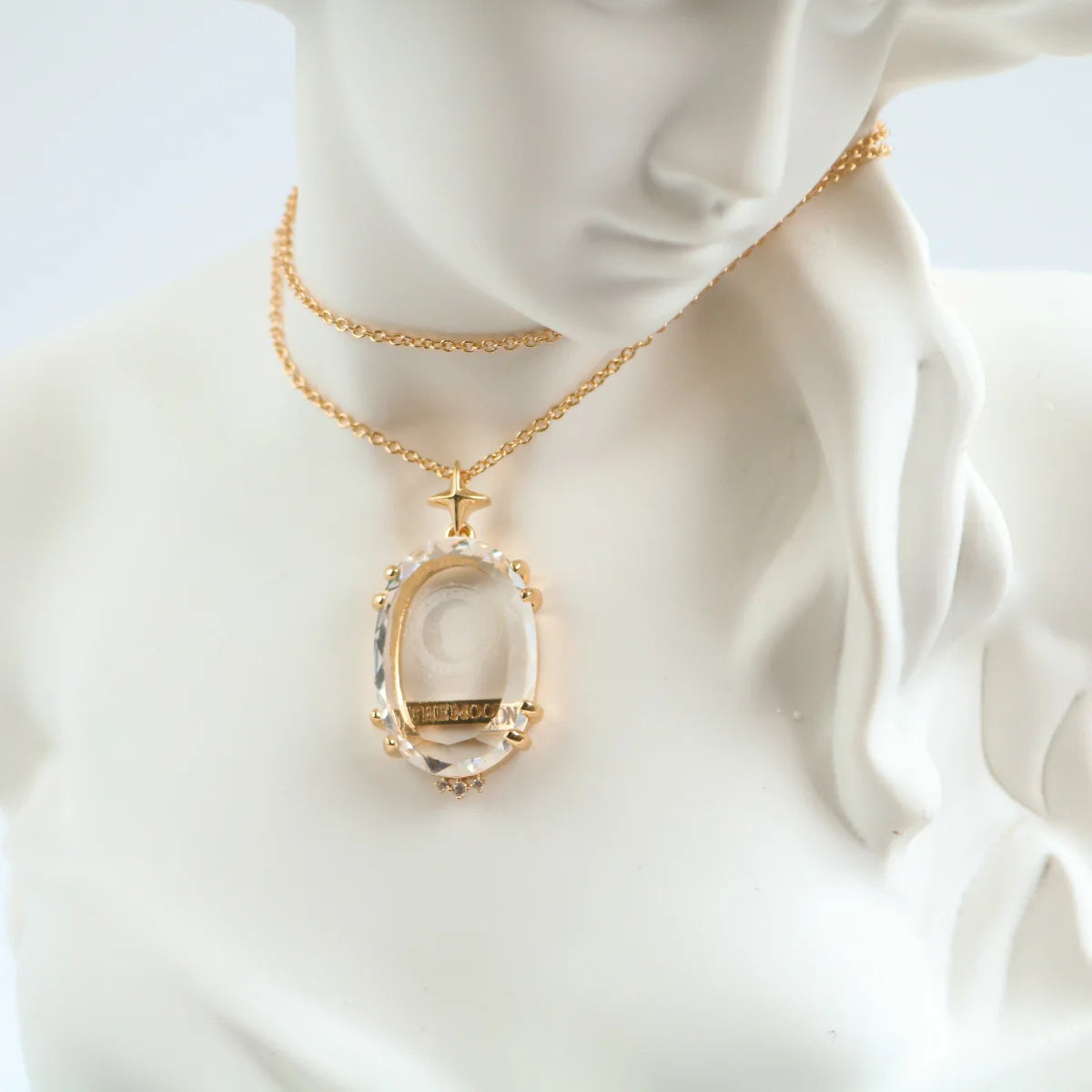 Celestial Tarot Card Necklace - Floral Fawna