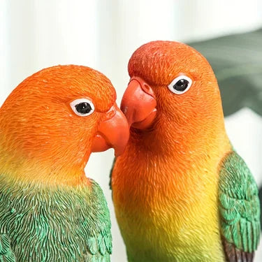 Love Birds Ornament - Floral Fawna