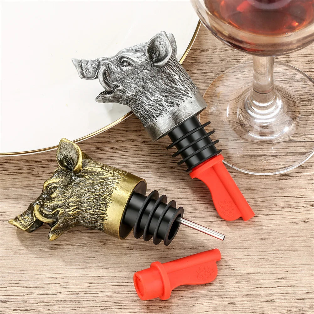 Wild Boar Bottle Stopper - Floral Fawna