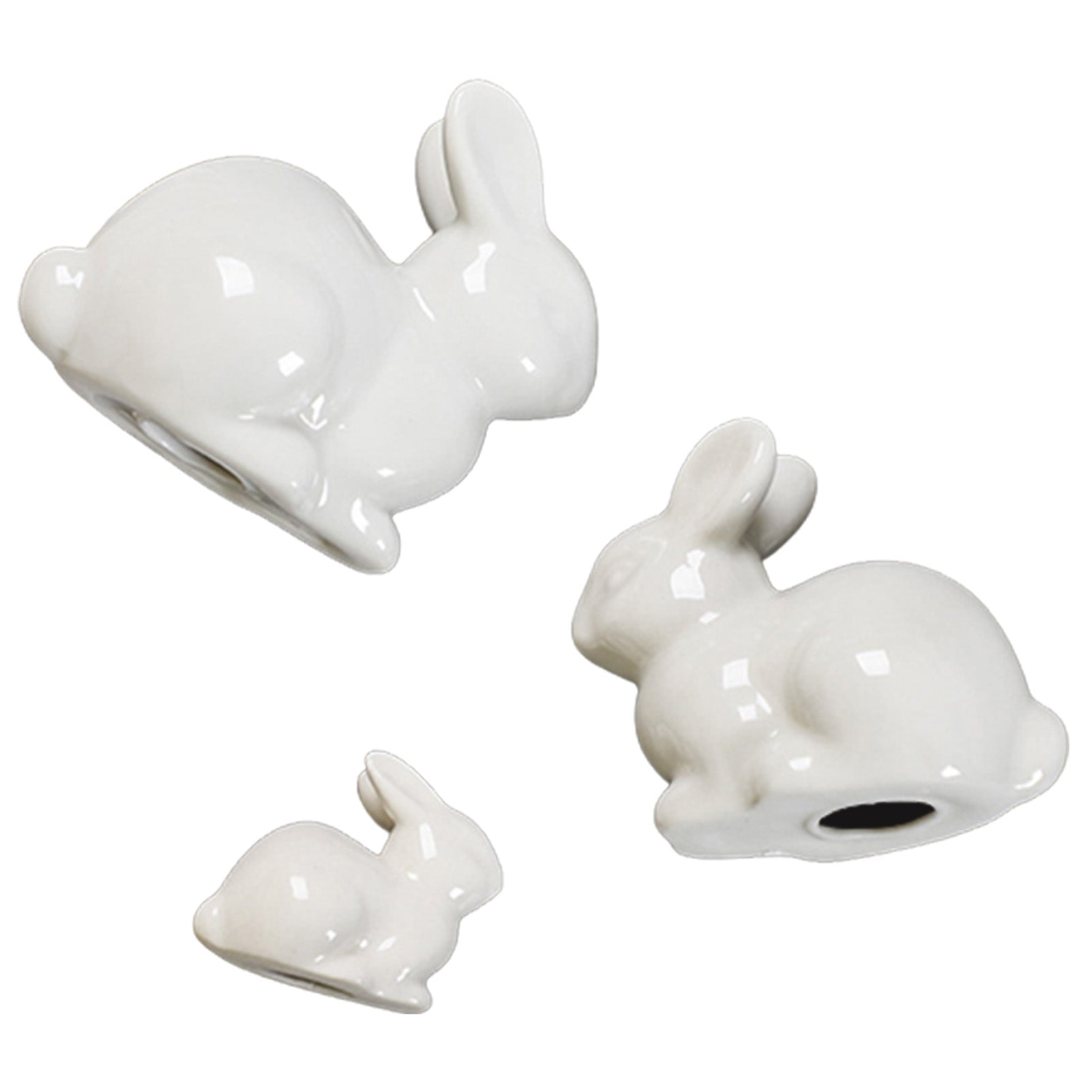 Ceramic Rabbit Ornament - Floral Fawna