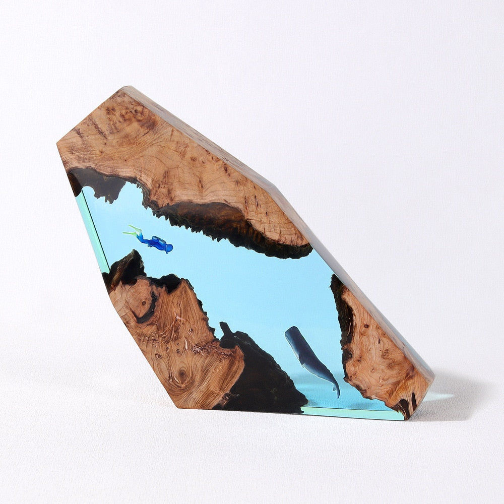 Whale & Scuba Diver Night Light - Floral Fawna