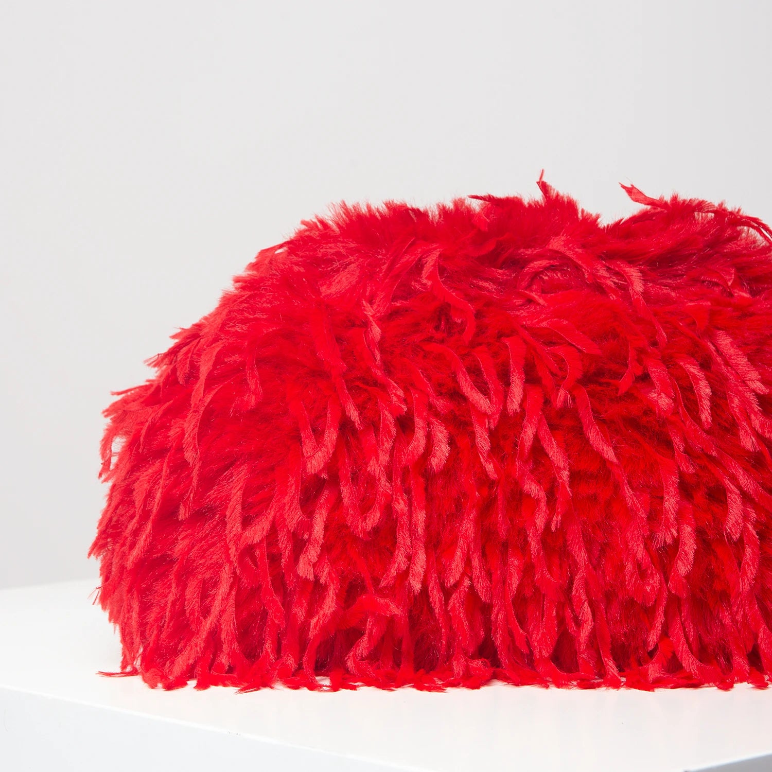 Faux Feather Clutch Bag - Floral Fawna