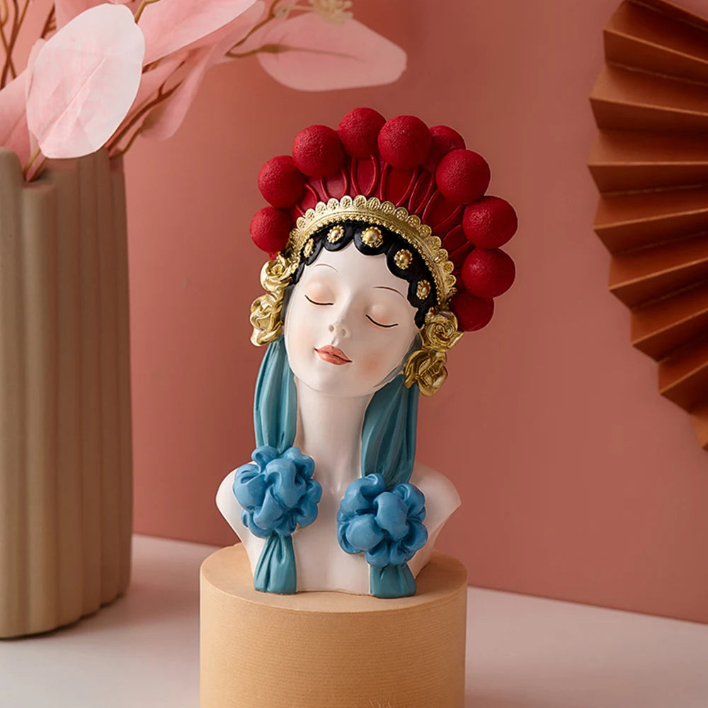 Peking Opera Girl Ornament - Floral Fawna