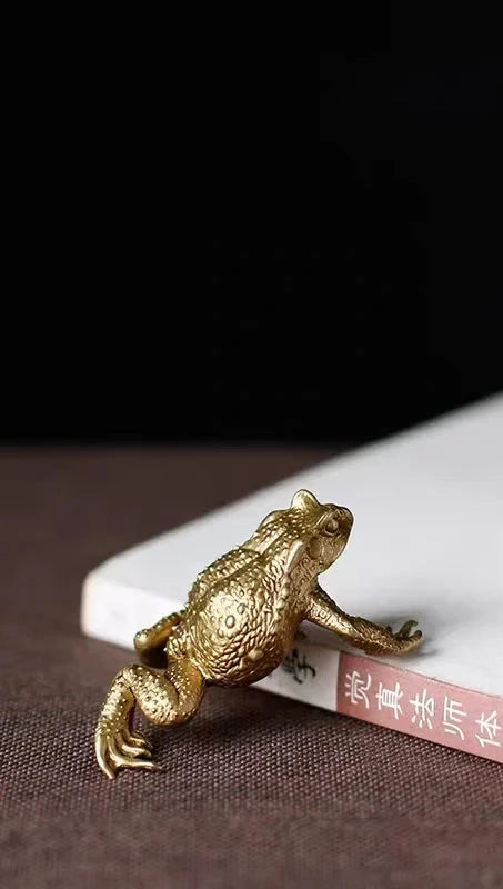 Copper Toad Ornament - Floral Fawna