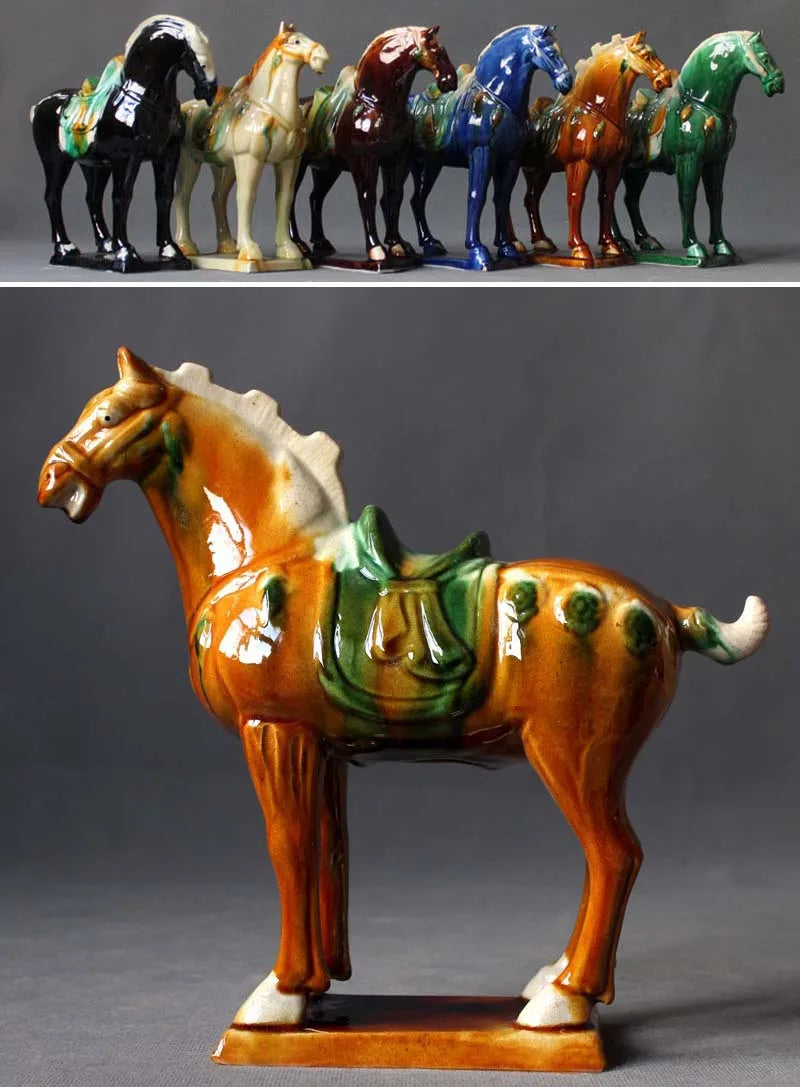 Porcelain Horse Sculpture - Floral Fawna