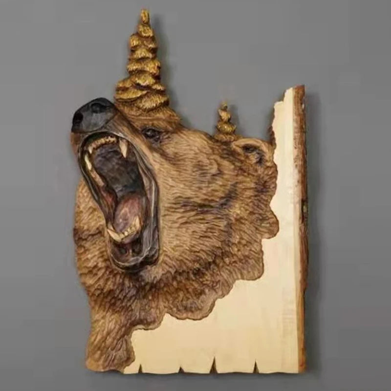 Wooden Animal Wall Plaque - Floral Fawna