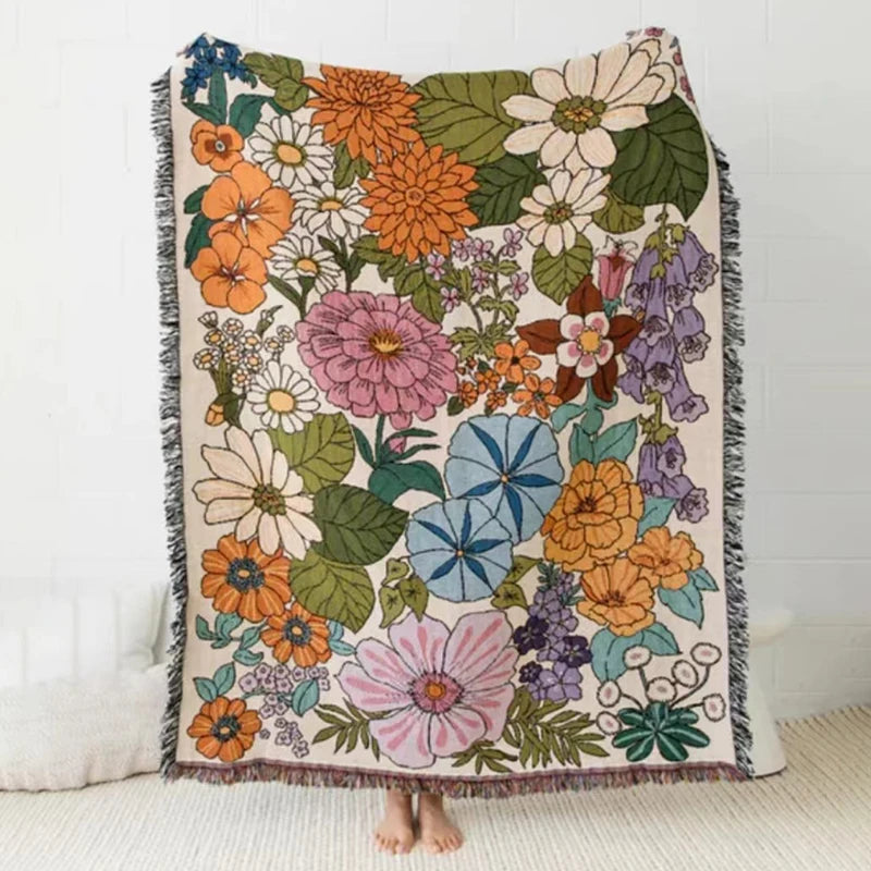 Floral Tapestry Throw - Floral Fawna