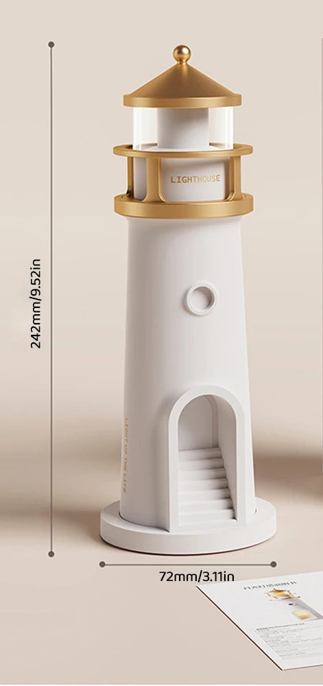 Lighthouse & Moon Projector - Floral Fawna