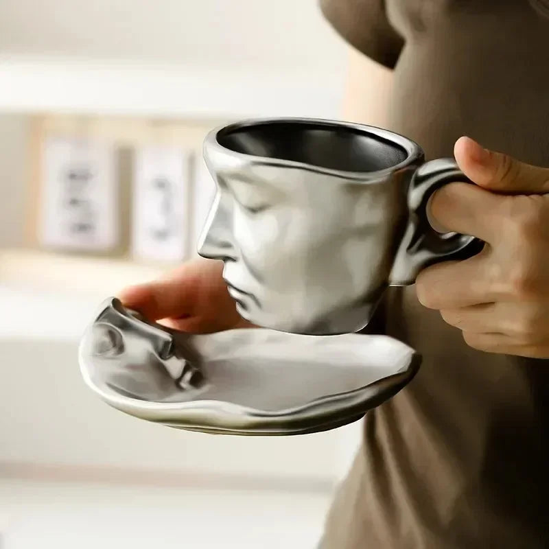 Kissing Ceramic Cup Tea Set - Floral Fawna