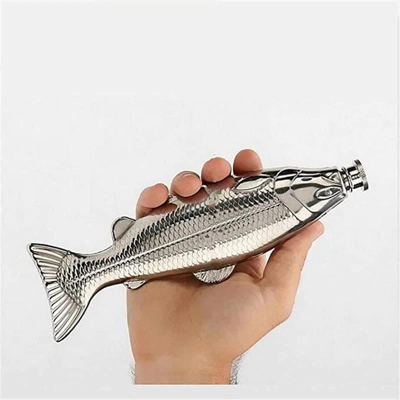 Steel Fish Flask - Floral Fawna