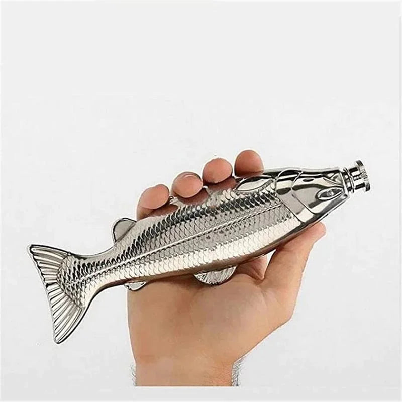 Steel Fish Flask - Floral Fawna