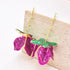 Rose Petal Dangle Earrings - Floral Fawna