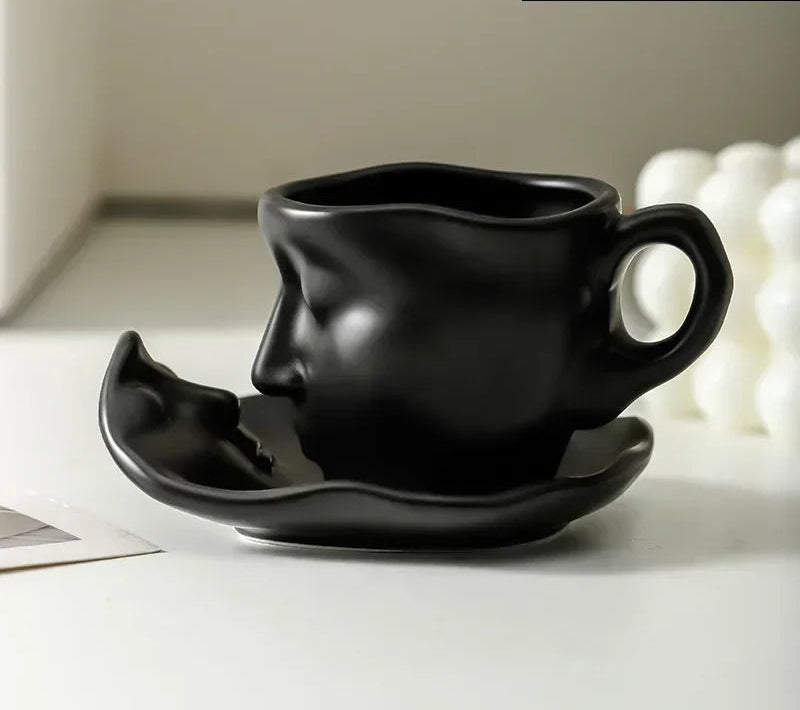 Kissing Ceramic Cup Tea Set - Floral Fawna