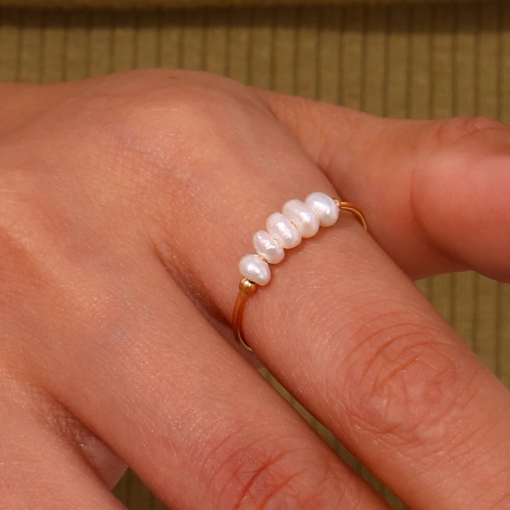 Natural Freshwater Pearl Ring