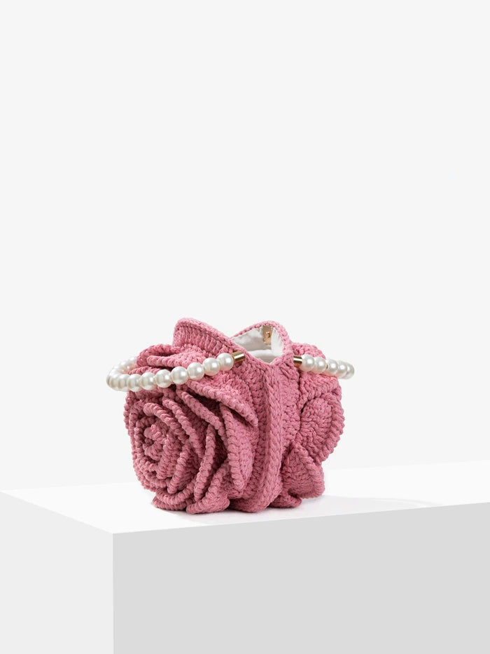 3D Crochet Rose Bag - Floral Fawna