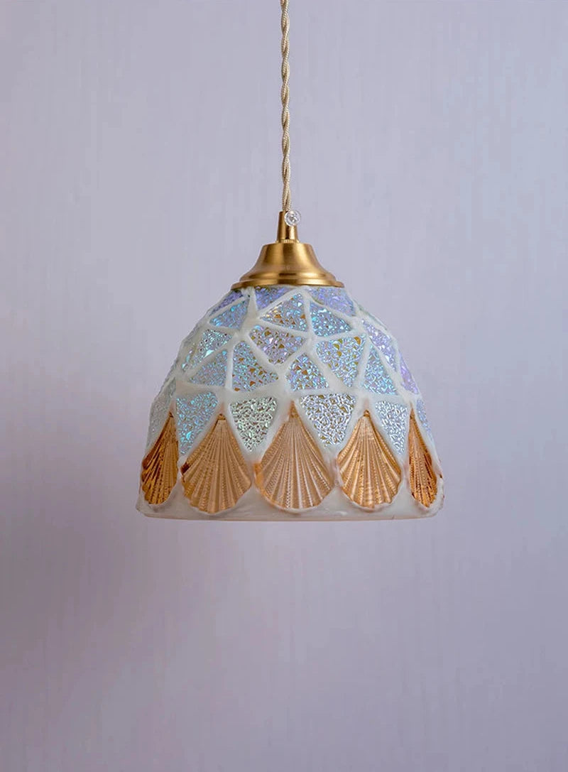 Mediterranean Sea Shell Pendant Lamp - Floral Fawna