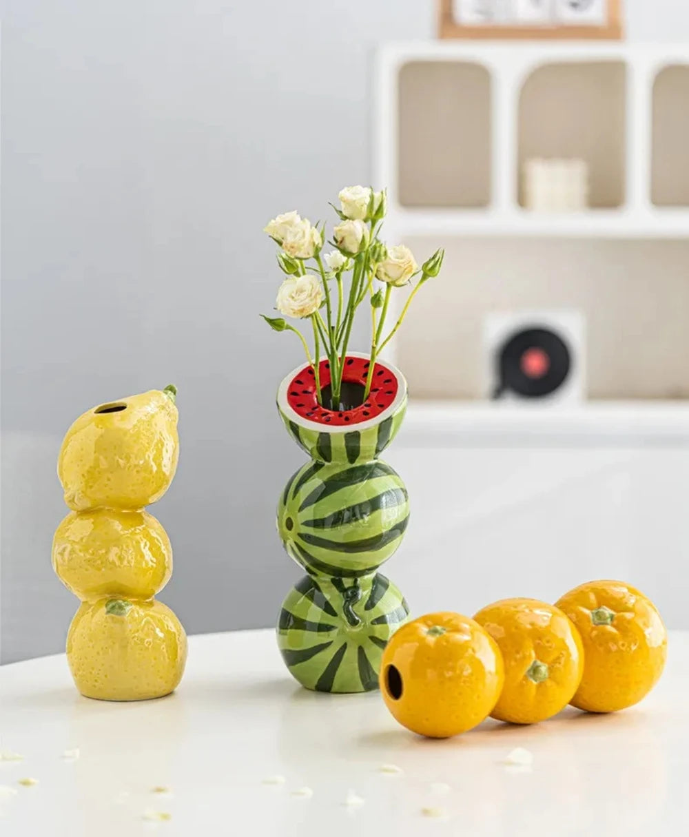Ceramic Fruits Vase