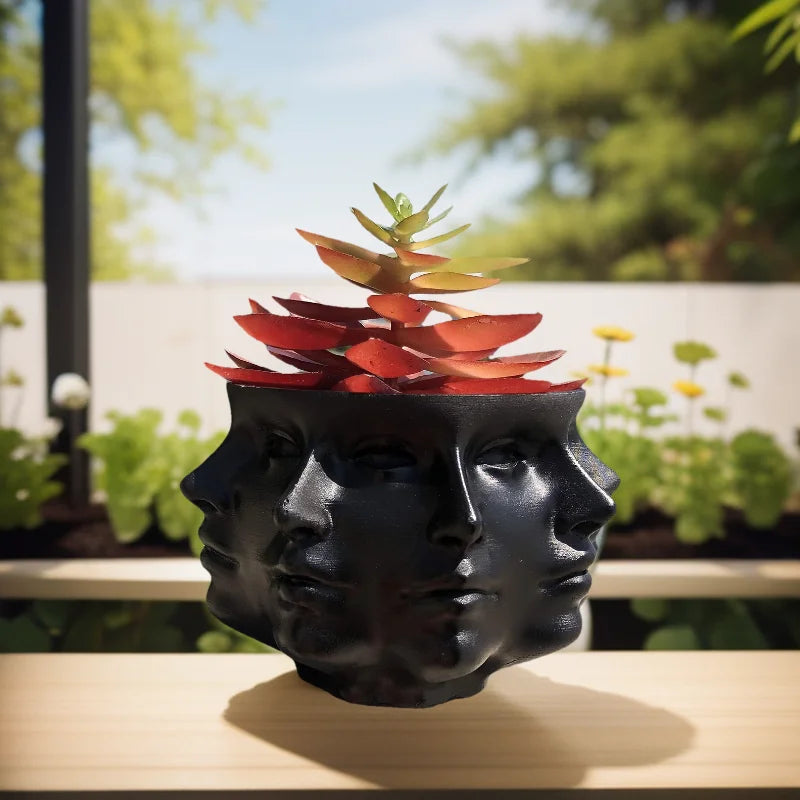 3D Multi Faceted Vase - Floral Fawna