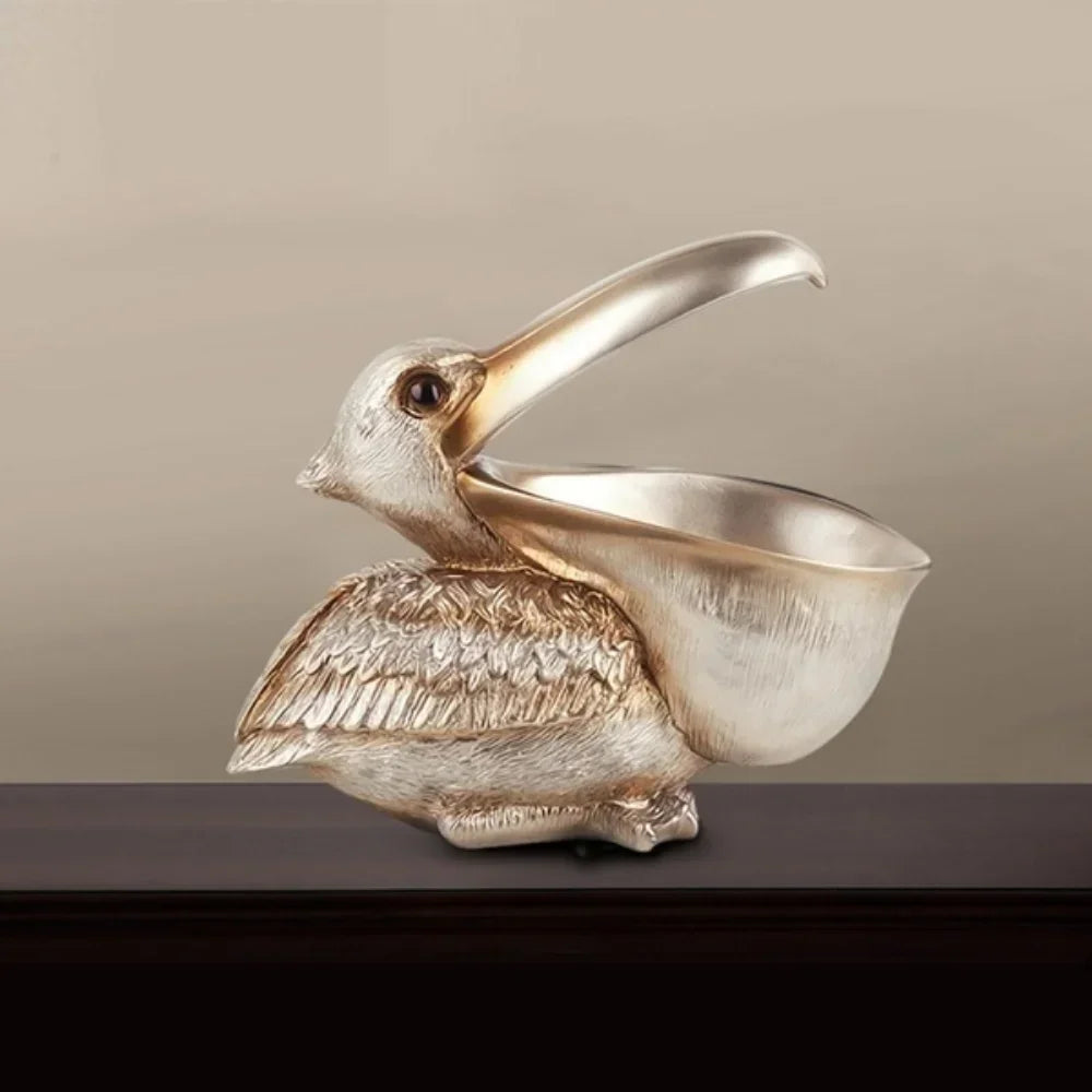 Pelican Storage Sculpture - Floral Fawna
