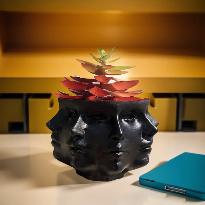3D Multi Faceted Vase - Floral Fawna