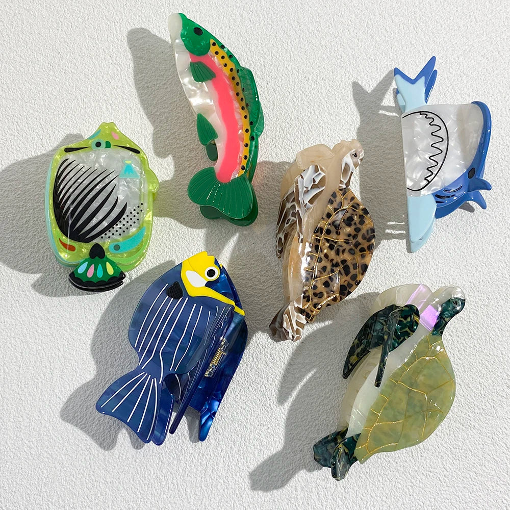 Aquatic Claw Clip - Floral Fawna