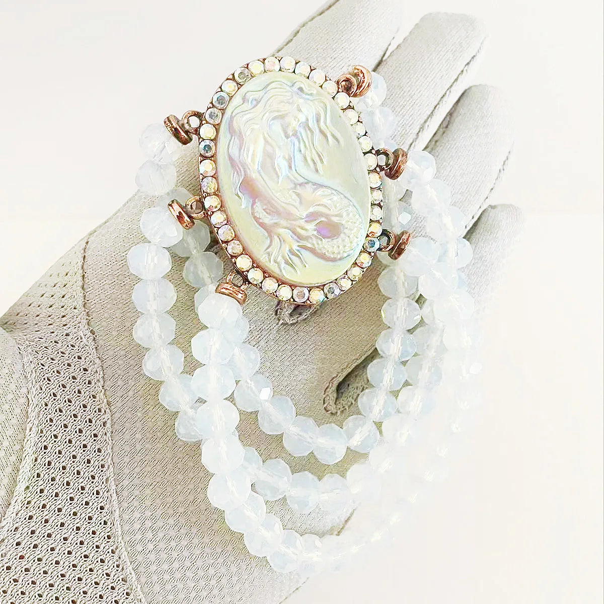 Mermaid Beaded Bracelet - Floral Fawna