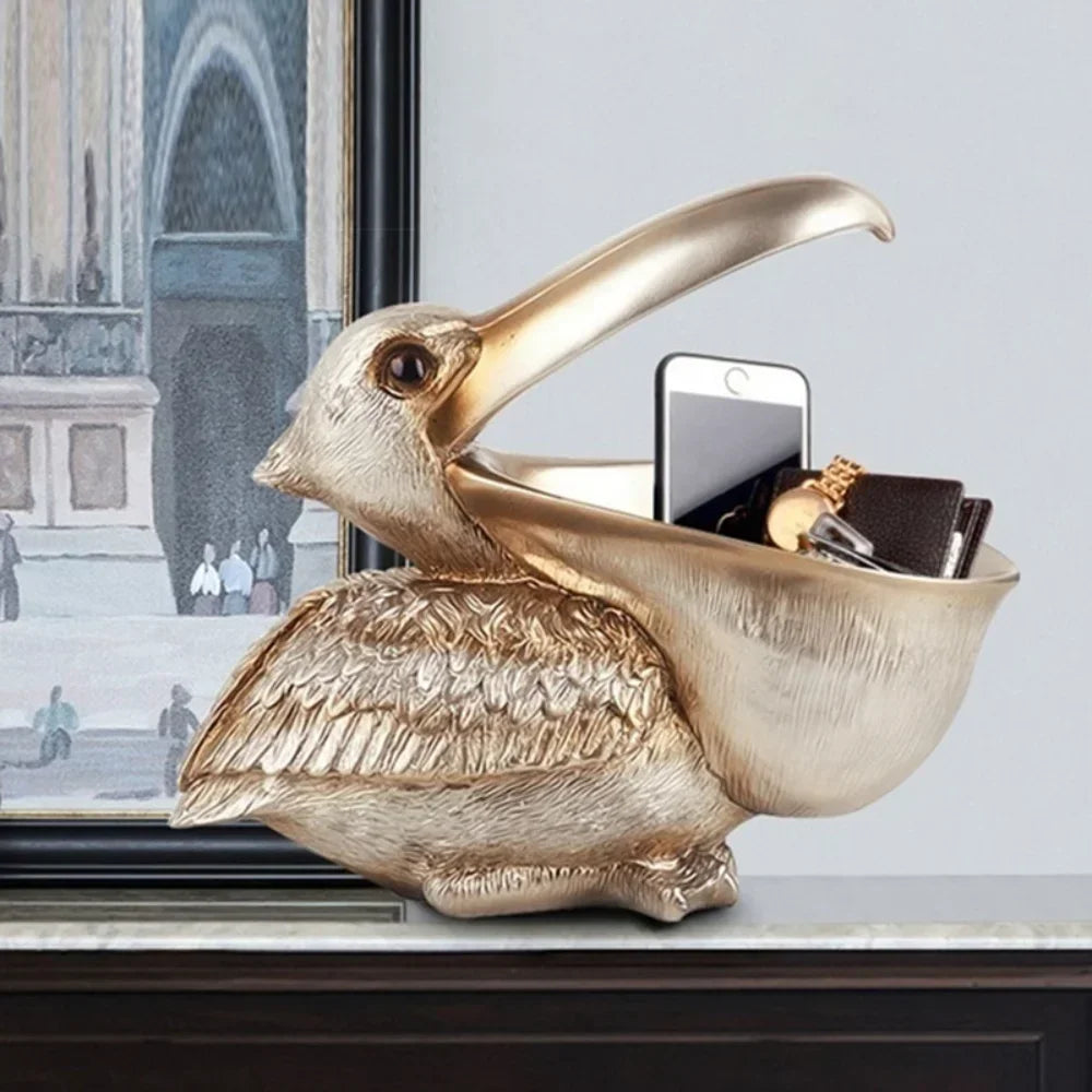 Pelican Storage Sculpture - Floral Fawna