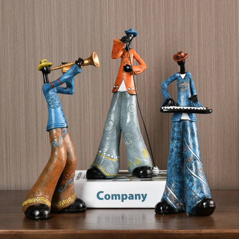 Abstract Musician Sculpture - Floral Fawna