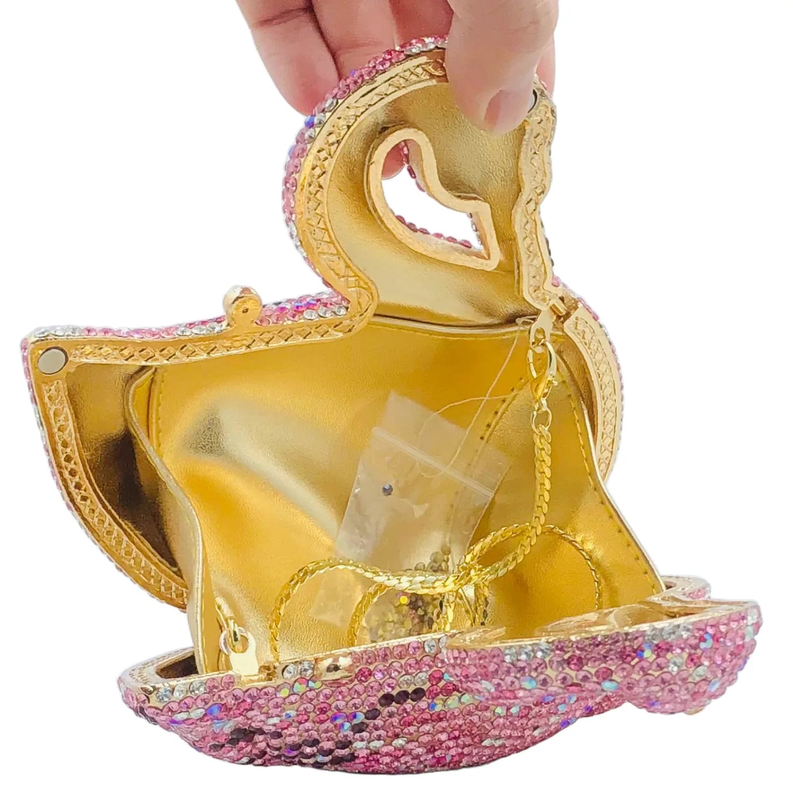 Flamingo Crystal Clutch
