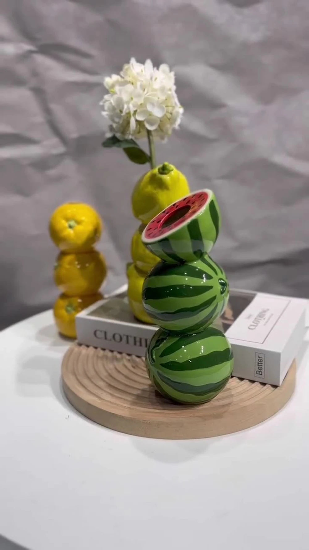 Ceramic Fruits Vase