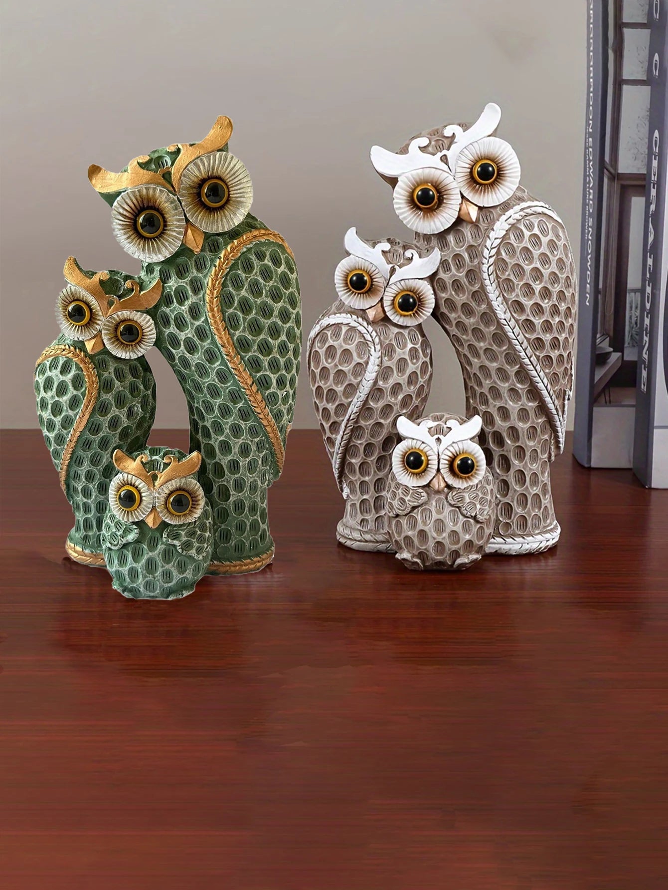 Owl Family Ornament - Floral Fawna