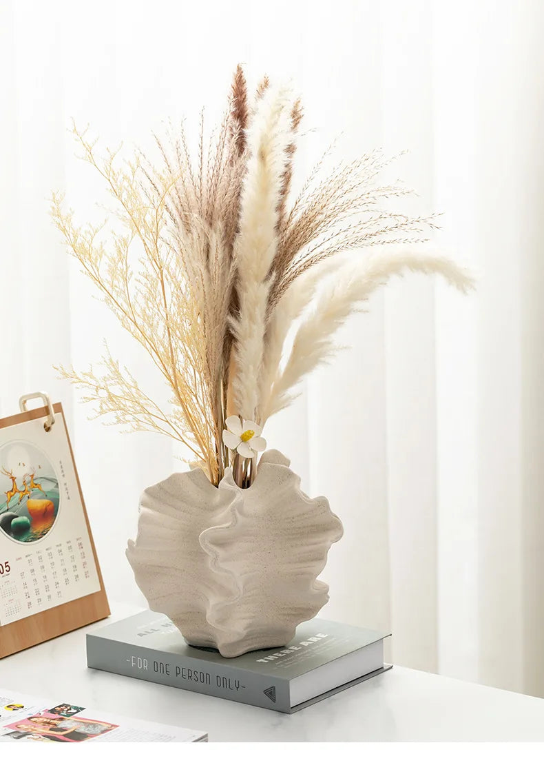 Petal Ceramic Vase - Floral Fawna