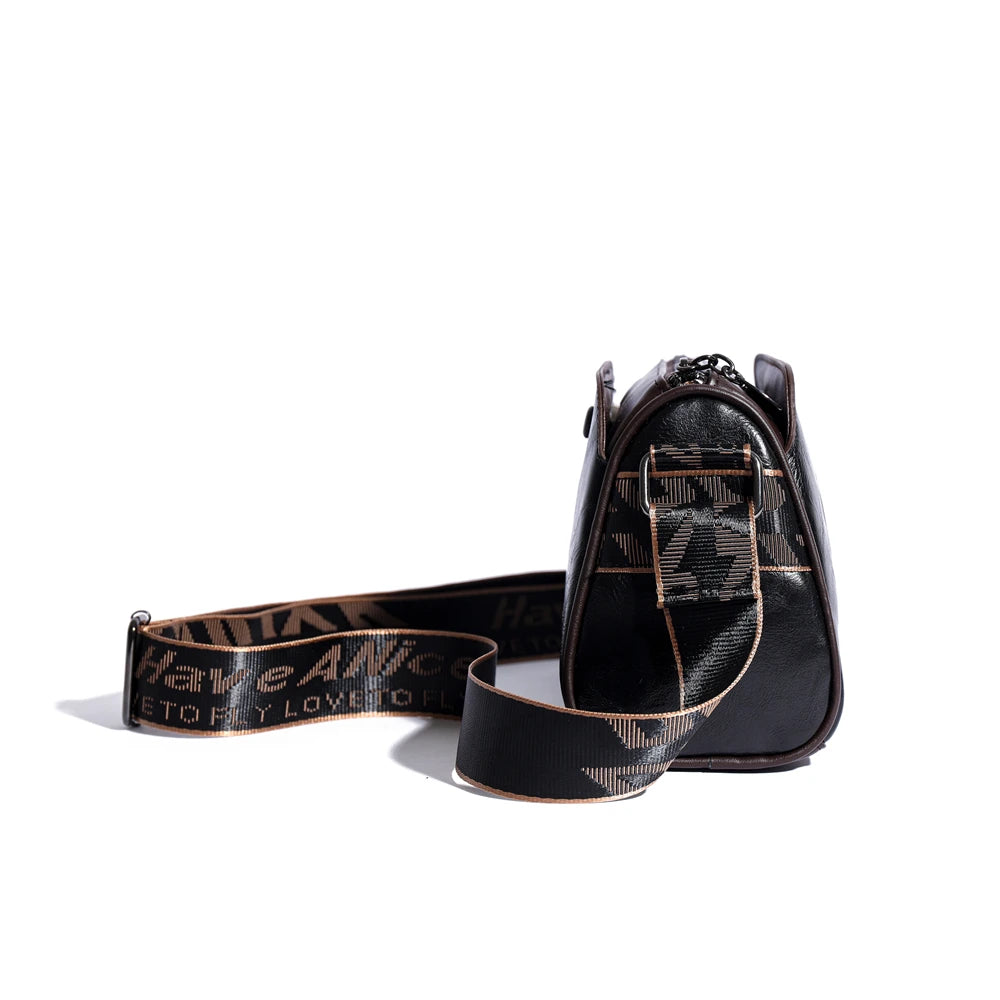 Elephant Embossed Messenger Bag - Floral Fawna