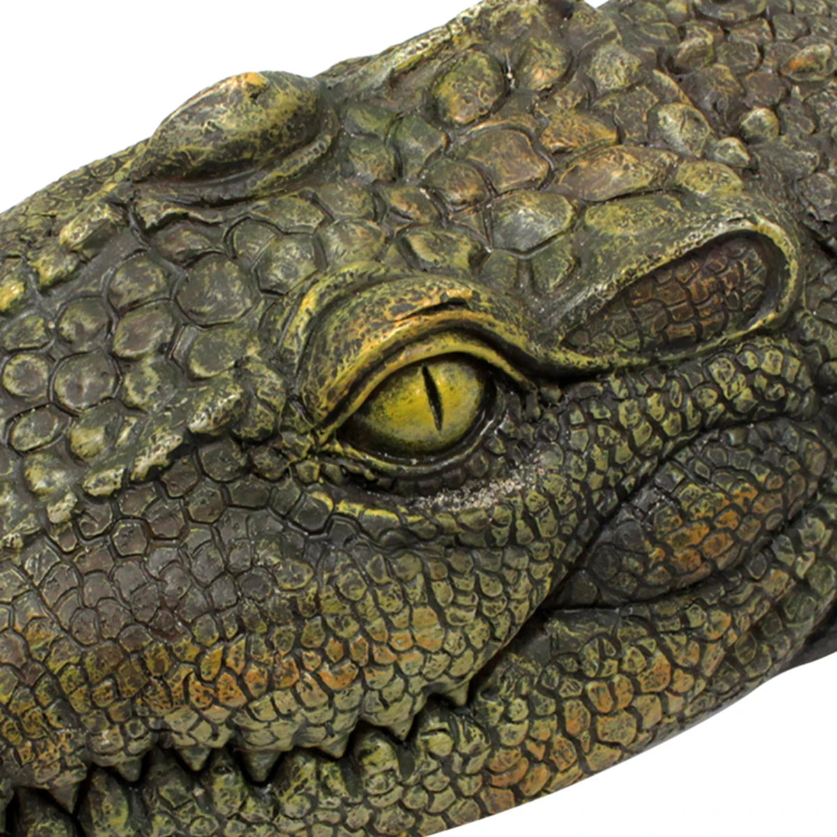 Floating Alligator Head Sculpture - Floral Fawna