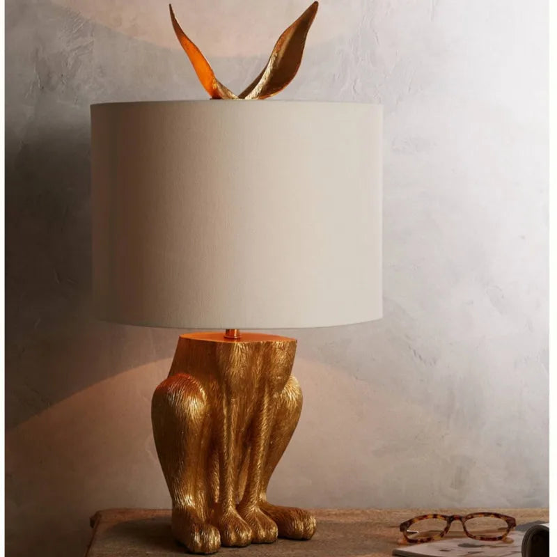 Hare Table Lamp - Floral Fawna