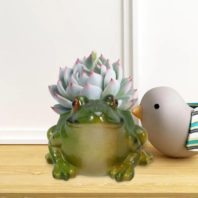 Ceramic Frog Planter - Floral Fawna